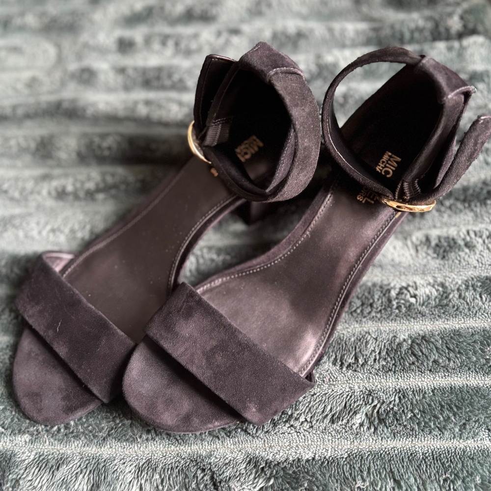 Michael Kors Black Ankle Strap Heels